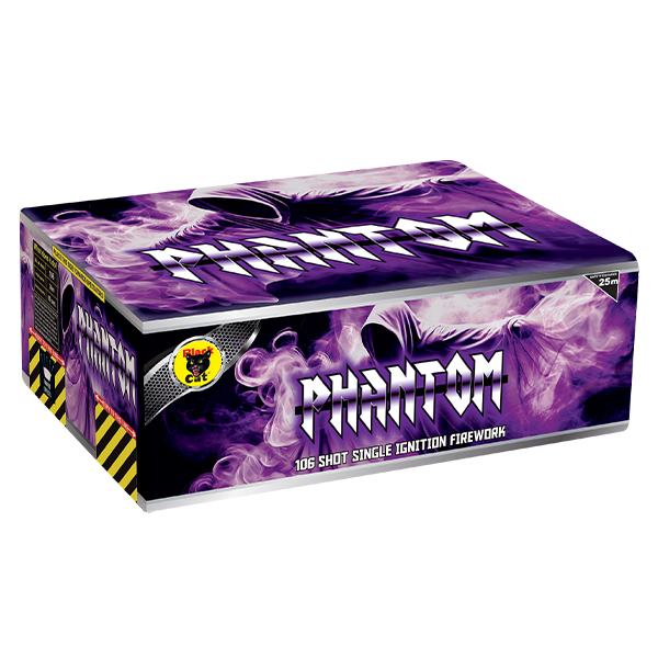 Phantom Single Ignition Firework 106 shots By Black Cat Fireworks