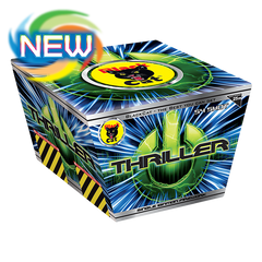 Thriller 54 Shot Single Ignition by Black Cat Fireworks