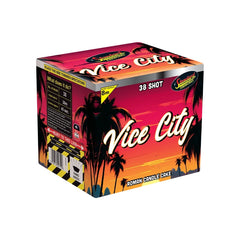 Vice City Roman Candle Cake 38 Shots | Standard Fireworks