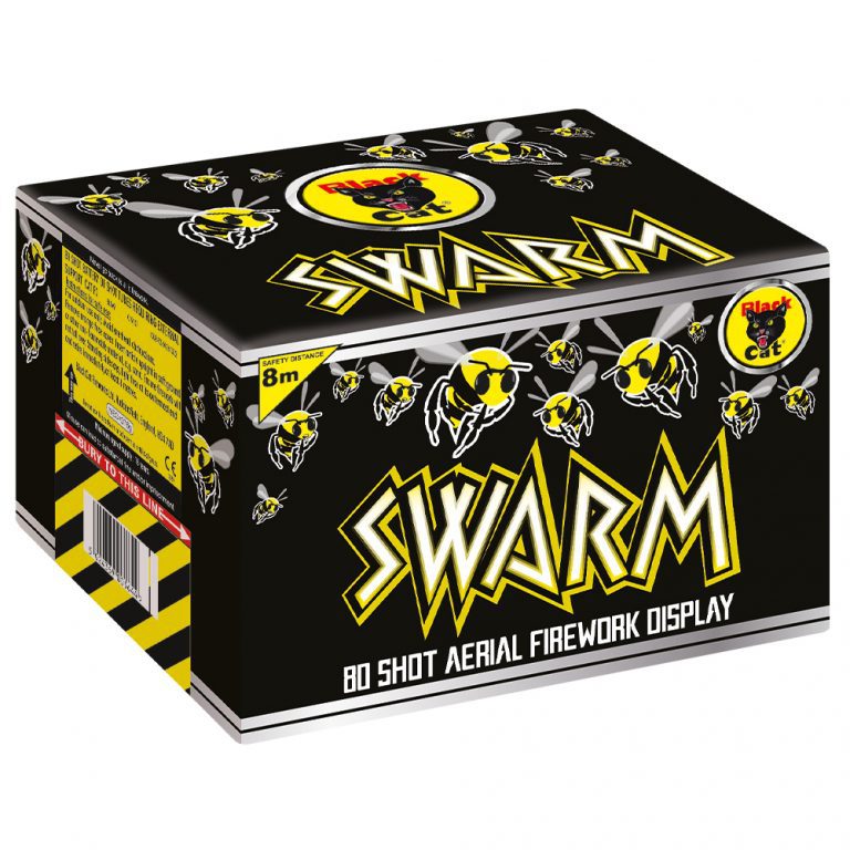 Swarm Roman Candle Cake Firework - 80 Shots