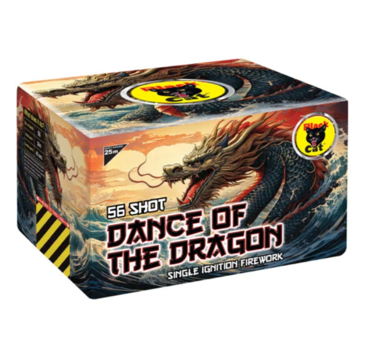 Dance of The Dragon 56 shots By Black Cat Fireworks