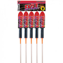 Eagle Rockets Pack of 5 by Black Cat Fireworks