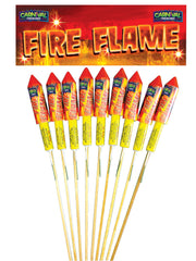 Fire Flame Rockets - Pack of 9