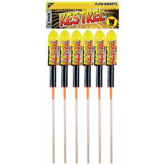 Kestrel Rocket Pack of 6 by Black Cat Fireworks