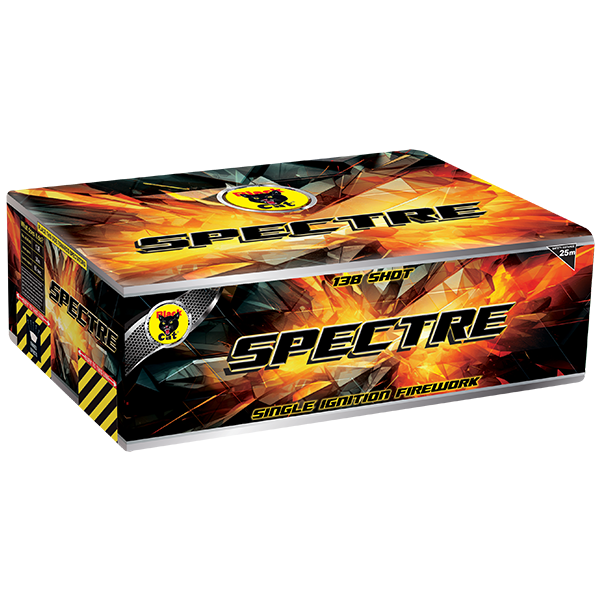 Spectre Single Ignition Firework 138 shots By Black Cat Fireworks