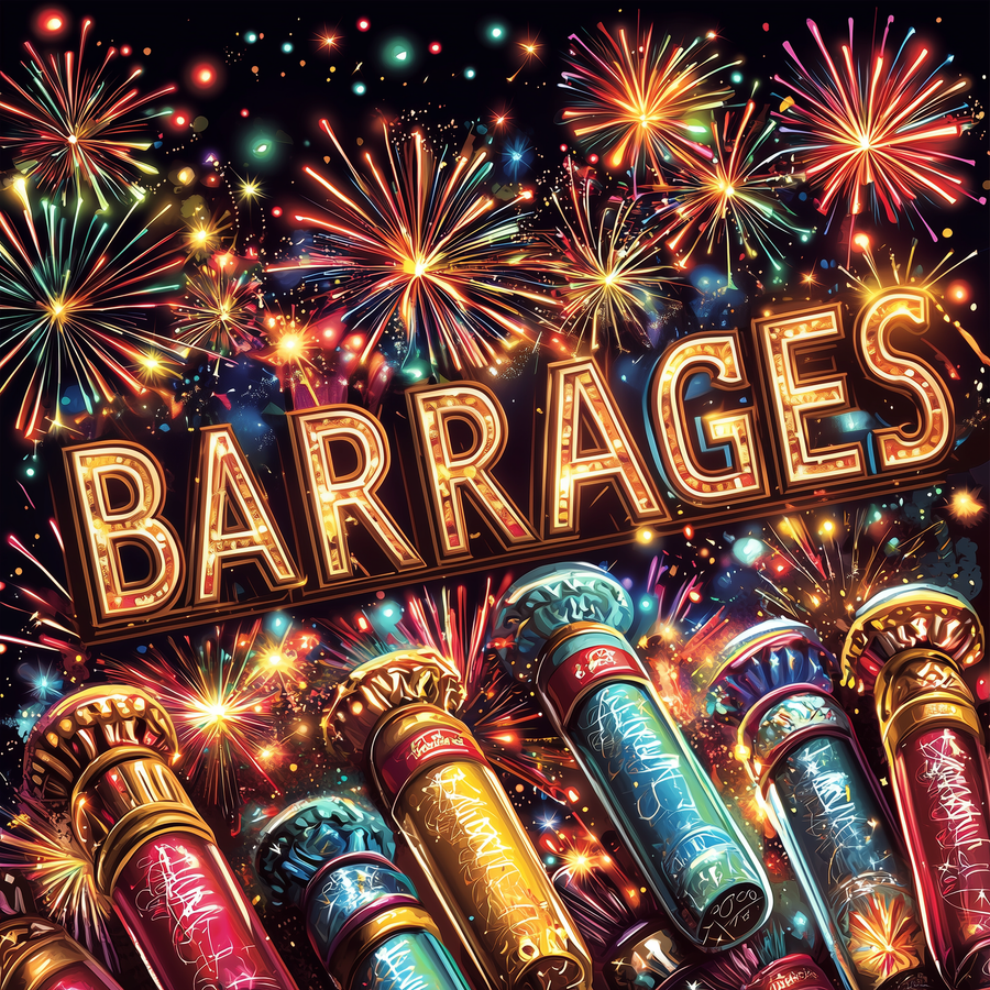 Chinese New Year fireworks barrage from Fireworks Town, a trusted fireworks shop London in Bermondsey
