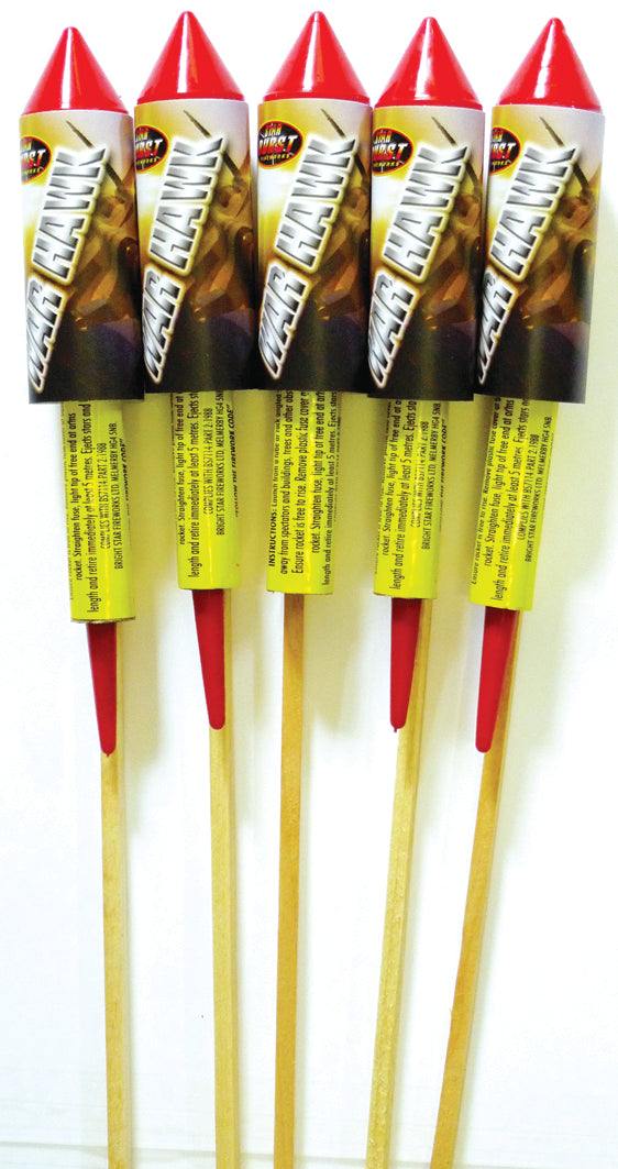 Warhawk Rockets Pack of 5