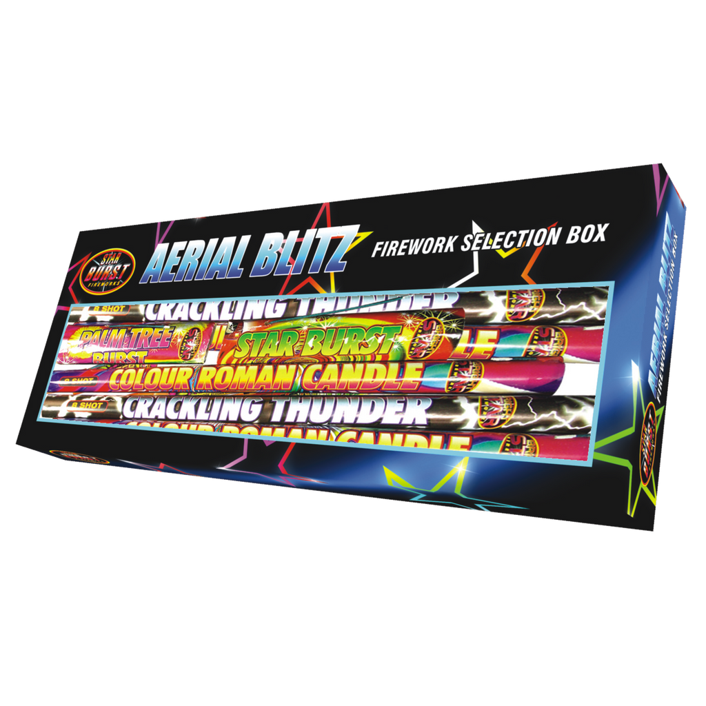 Aerial Blitz Selection Box Aerial Blitz Fire Tubes Fireworks Town