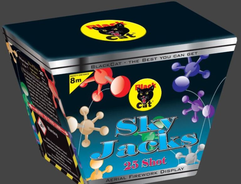 Sky Jacks by Black Cat Fireworks – 25 Shot